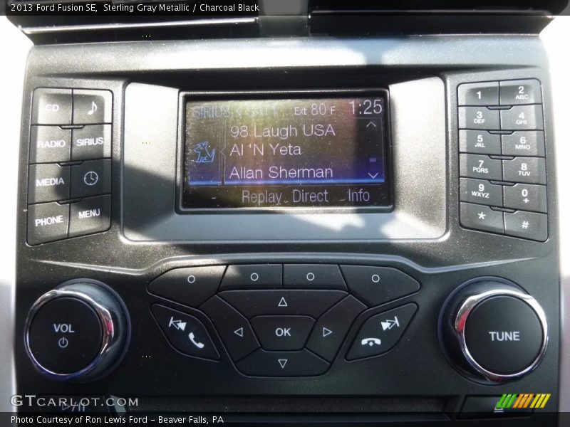 Sterling Gray Metallic / Charcoal Black 2013 Ford Fusion SE