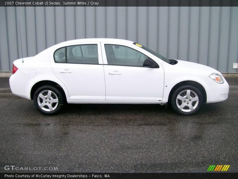 Summit White / Gray 2007 Chevrolet Cobalt LS Sedan
