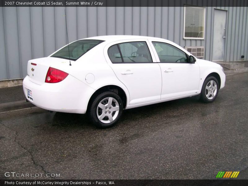 Summit White / Gray 2007 Chevrolet Cobalt LS Sedan