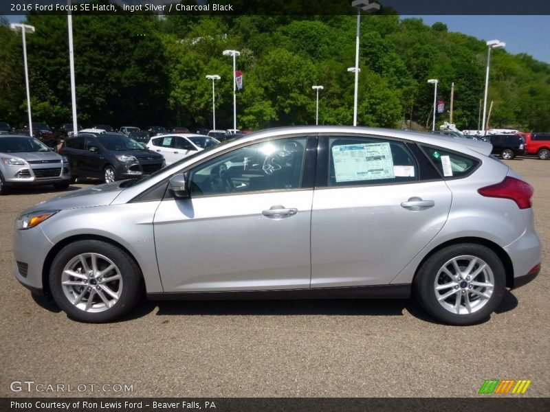 Ingot Silver / Charcoal Black 2016 Ford Focus SE Hatch