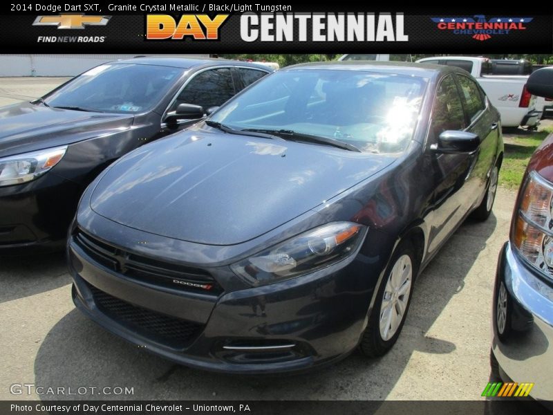 Granite Crystal Metallic / Black/Light Tungsten 2014 Dodge Dart SXT