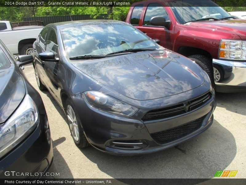 Granite Crystal Metallic / Black/Light Tungsten 2014 Dodge Dart SXT