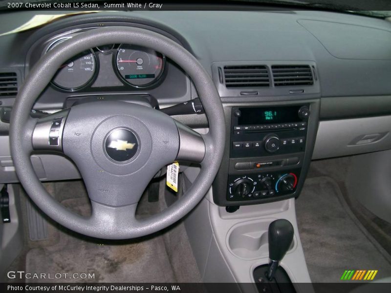 Summit White / Gray 2007 Chevrolet Cobalt LS Sedan