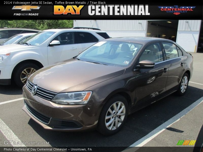 Toffee Brown Metallic / Titan Black 2014 Volkswagen Jetta SE Sedan