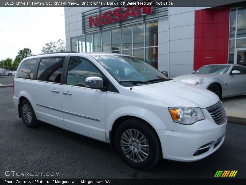 Bright White / Dark Frost Beige/Medium Frost Beige 2015 Chrysler Town & Country Touring-L