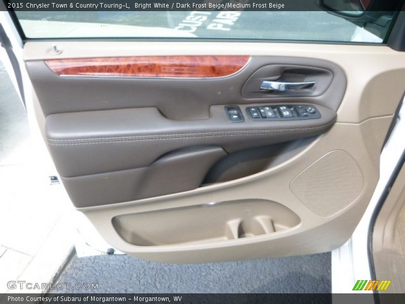 Bright White / Dark Frost Beige/Medium Frost Beige 2015 Chrysler Town & Country Touring-L