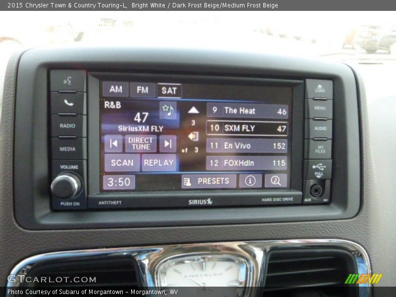 Bright White / Dark Frost Beige/Medium Frost Beige 2015 Chrysler Town & Country Touring-L