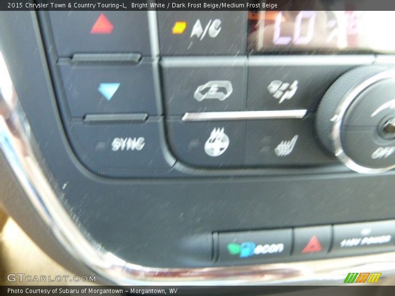 Bright White / Dark Frost Beige/Medium Frost Beige 2015 Chrysler Town & Country Touring-L
