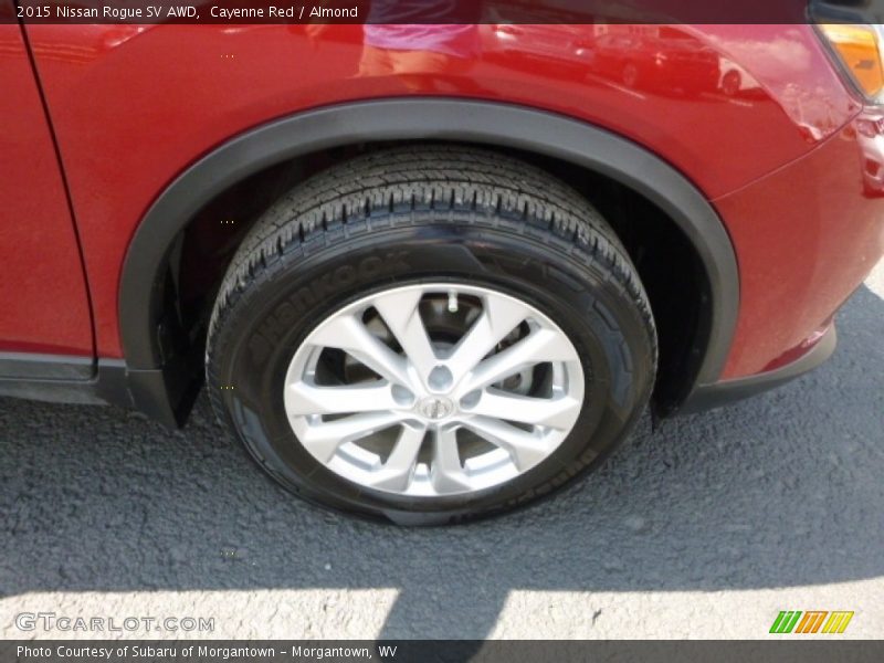 Cayenne Red / Almond 2015 Nissan Rogue SV AWD