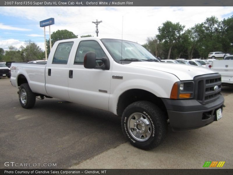 Oxford White / Medium Flint 2007 Ford F350 Super Duty XL Crew Cab 4x4