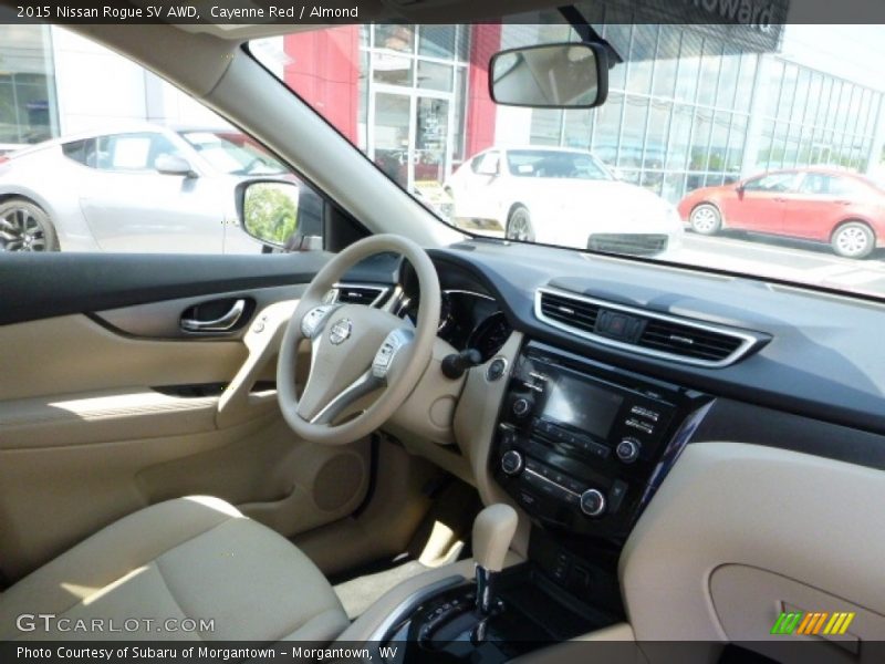 Cayenne Red / Almond 2015 Nissan Rogue SV AWD
