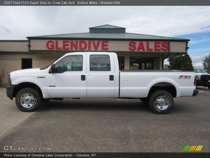 Oxford White / Medium Flint 2007 Ford F350 Super Duty XL Crew Cab 4x4