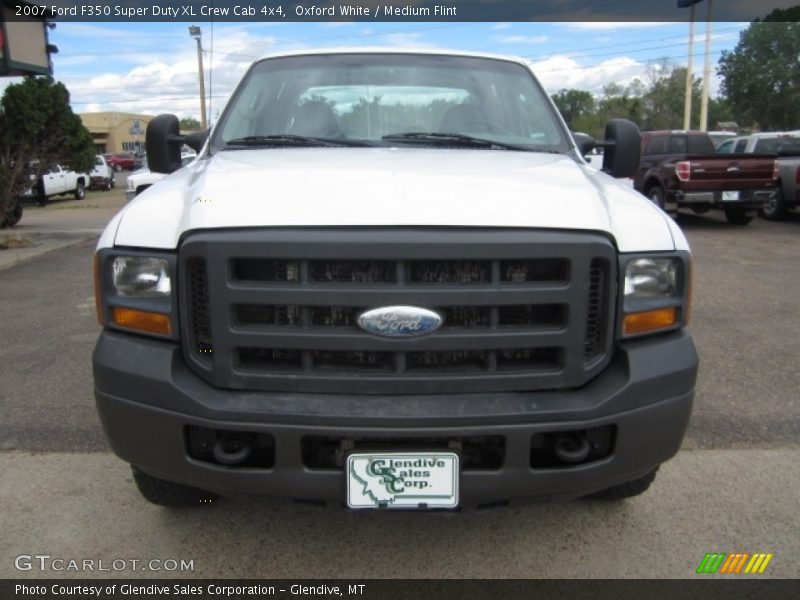 Oxford White / Medium Flint 2007 Ford F350 Super Duty XL Crew Cab 4x4