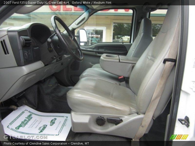 Oxford White / Medium Flint 2007 Ford F350 Super Duty XL Crew Cab 4x4
