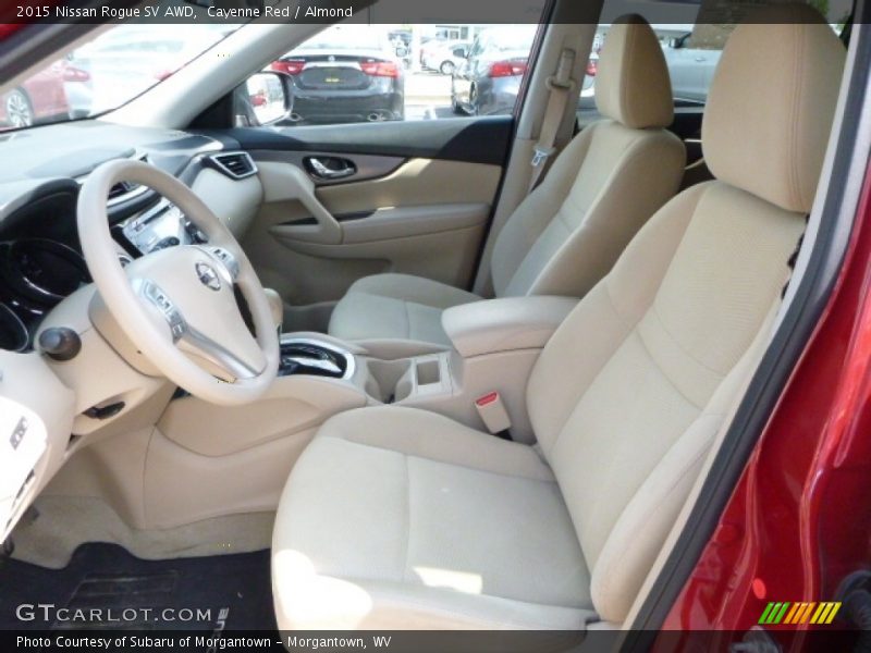 Cayenne Red / Almond 2015 Nissan Rogue SV AWD