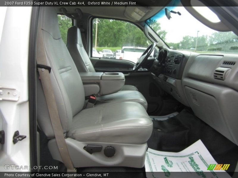 Oxford White / Medium Flint 2007 Ford F350 Super Duty XL Crew Cab 4x4