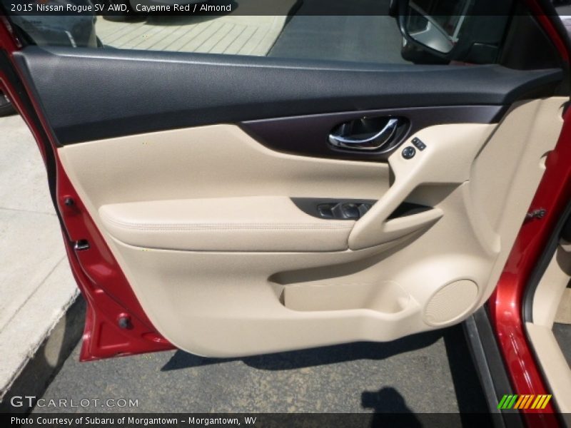 Cayenne Red / Almond 2015 Nissan Rogue SV AWD