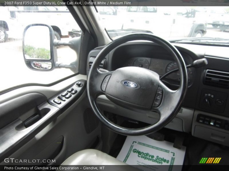 Oxford White / Medium Flint 2007 Ford F350 Super Duty XL Crew Cab 4x4