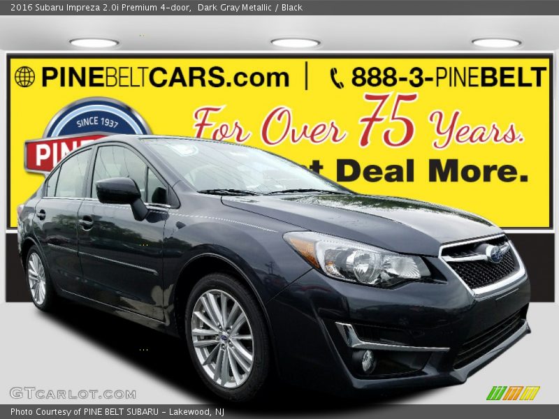 Dark Gray Metallic / Black 2016 Subaru Impreza 2.0i Premium 4-door