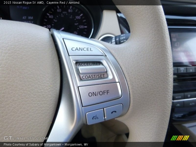 Cayenne Red / Almond 2015 Nissan Rogue SV AWD