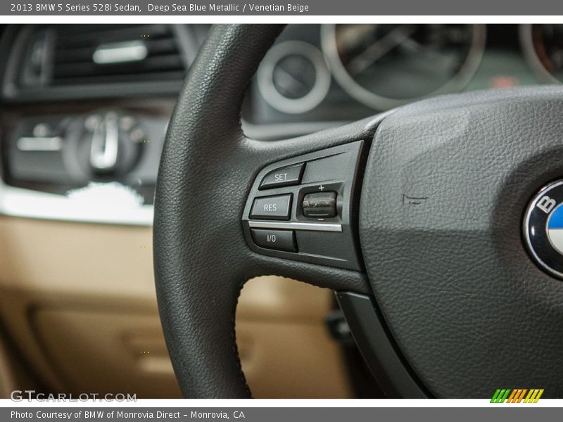 Deep Sea Blue Metallic / Venetian Beige 2013 BMW 5 Series 528i Sedan