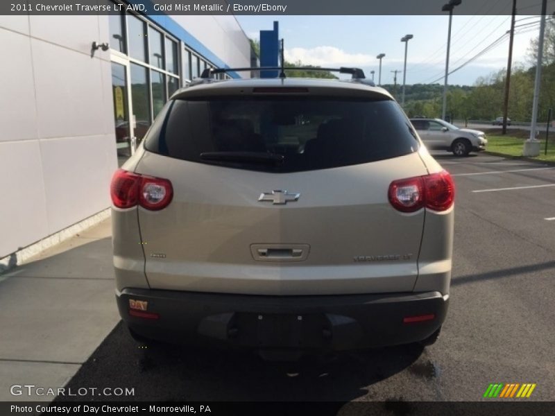Gold Mist Metallic / Ebony/Ebony 2011 Chevrolet Traverse LT AWD
