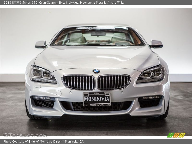 BMW Individual Moonstone Metallic / Ivory White 2013 BMW 6 Series 650i Gran Coupe