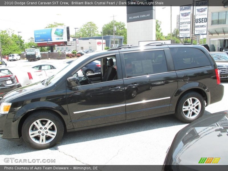 Brilliant Black Crystal Pearl / Dark Slate Gray/Light Shale 2010 Dodge Grand Caravan SXT Crew