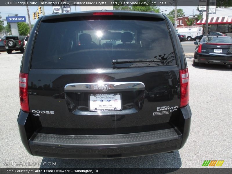 Brilliant Black Crystal Pearl / Dark Slate Gray/Light Shale 2010 Dodge Grand Caravan SXT Crew