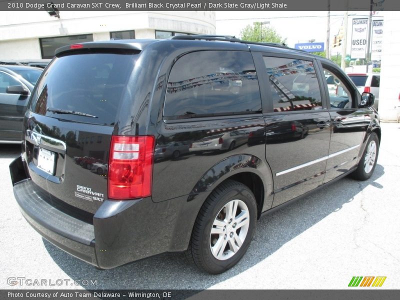 Brilliant Black Crystal Pearl / Dark Slate Gray/Light Shale 2010 Dodge Grand Caravan SXT Crew