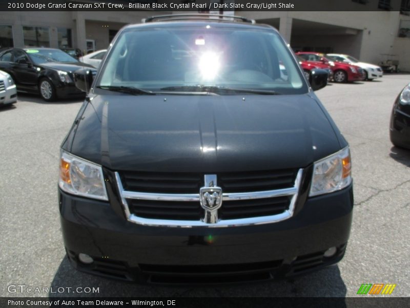 Brilliant Black Crystal Pearl / Dark Slate Gray/Light Shale 2010 Dodge Grand Caravan SXT Crew