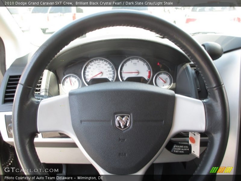 Brilliant Black Crystal Pearl / Dark Slate Gray/Light Shale 2010 Dodge Grand Caravan SXT Crew
