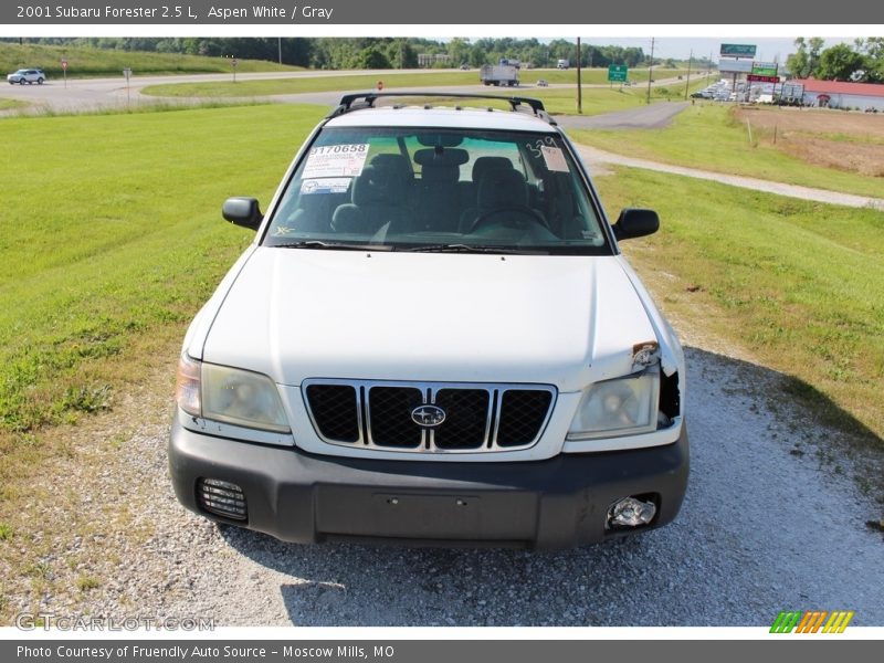 Aspen White / Gray 2001 Subaru Forester 2.5 L