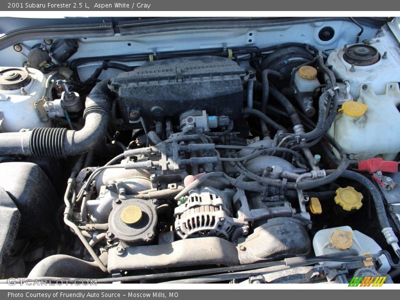 Aspen White / Gray 2001 Subaru Forester 2.5 L