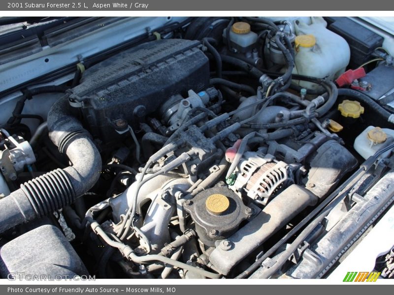 Aspen White / Gray 2001 Subaru Forester 2.5 L