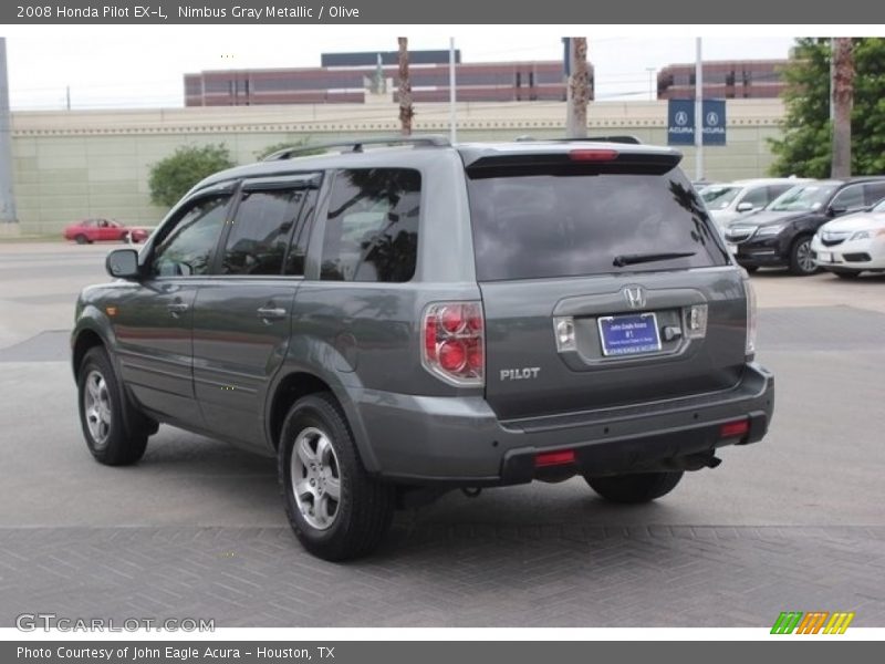 Nimbus Gray Metallic / Olive 2008 Honda Pilot EX-L