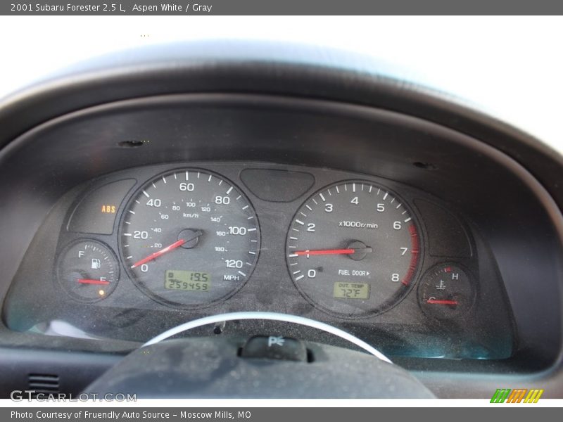 Aspen White / Gray 2001 Subaru Forester 2.5 L