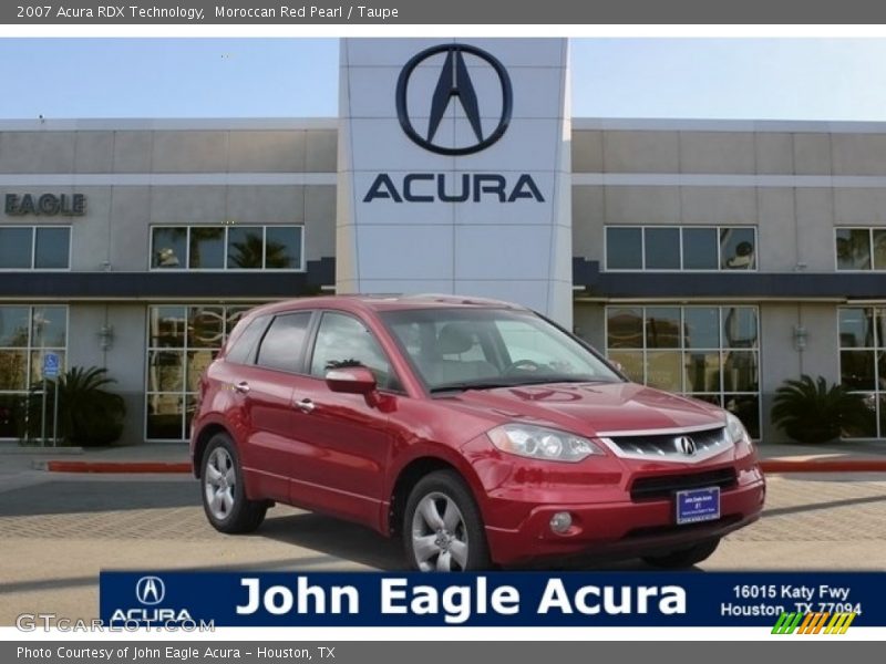 Moroccan Red Pearl / Taupe 2007 Acura RDX Technology
