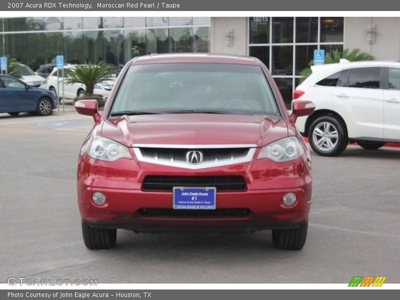 Moroccan Red Pearl / Taupe 2007 Acura RDX Technology