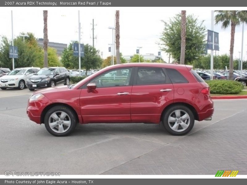 Moroccan Red Pearl / Taupe 2007 Acura RDX Technology