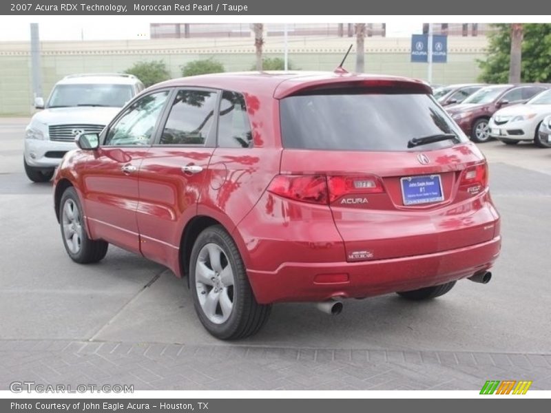 Moroccan Red Pearl / Taupe 2007 Acura RDX Technology