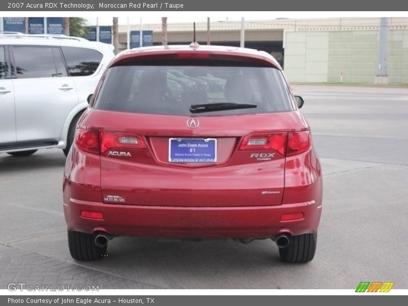 Moroccan Red Pearl / Taupe 2007 Acura RDX Technology