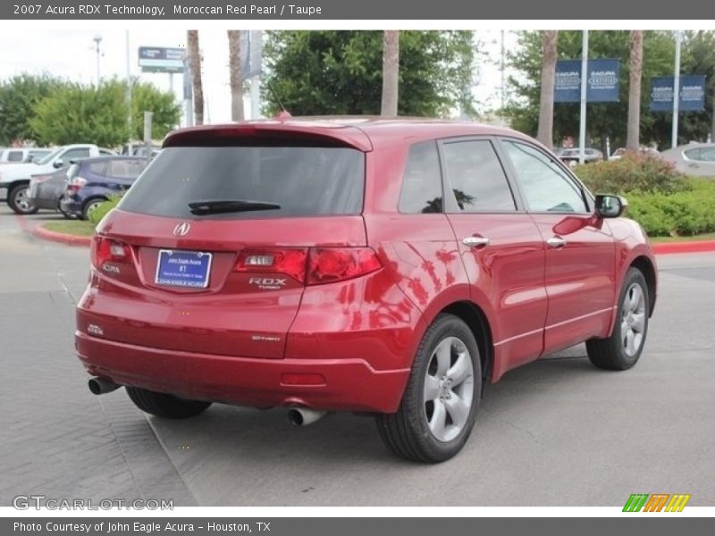 Moroccan Red Pearl / Taupe 2007 Acura RDX Technology