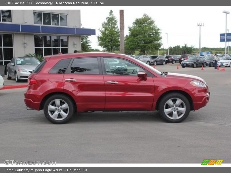 Moroccan Red Pearl / Taupe 2007 Acura RDX Technology
