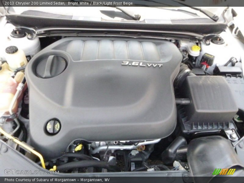 Bright White / Black/Light Frost Beige 2013 Chrysler 200 Limited Sedan