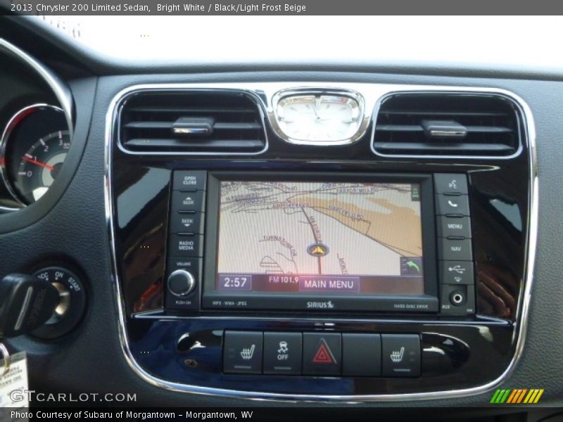 Bright White / Black/Light Frost Beige 2013 Chrysler 200 Limited Sedan