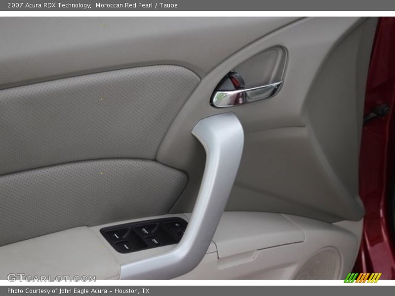 Moroccan Red Pearl / Taupe 2007 Acura RDX Technology