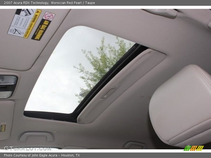 Moroccan Red Pearl / Taupe 2007 Acura RDX Technology