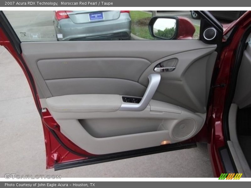 Moroccan Red Pearl / Taupe 2007 Acura RDX Technology