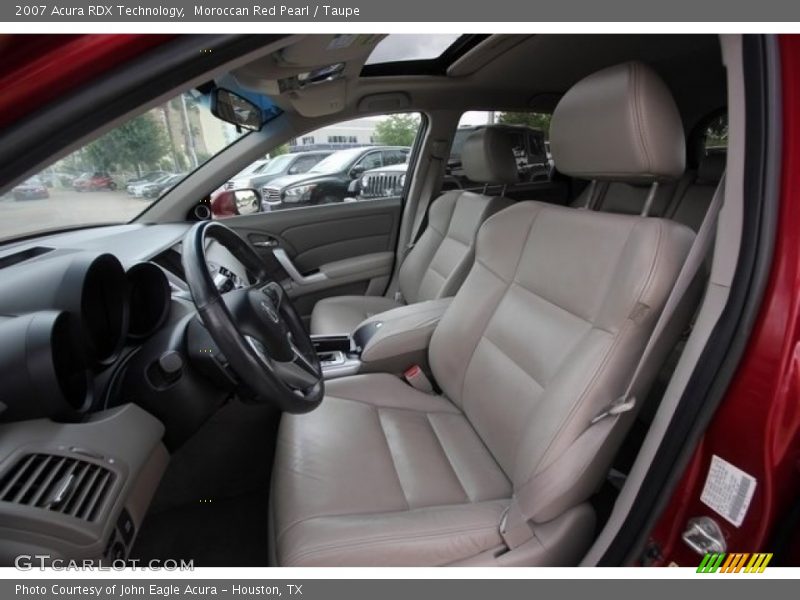 Moroccan Red Pearl / Taupe 2007 Acura RDX Technology